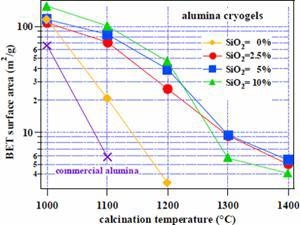 AZoNano - The A to Z of Nanotechnology - Surface area of alumina cryogel