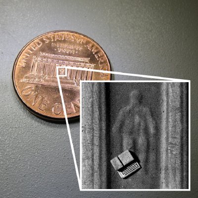 Microrobot on a U.S. penny