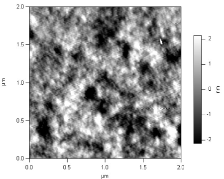 AFM image with visible noise