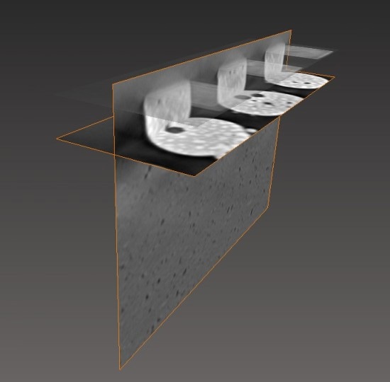3D view of microstructure and voids inside soldering joints
