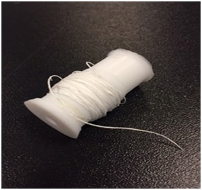 Nanofiber Yarn produced by 10 m/h winding velocity (7.5 m)