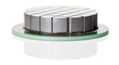 Piezo ceramic in an array structure for generating directed ultrasound. (Image: ELAC)