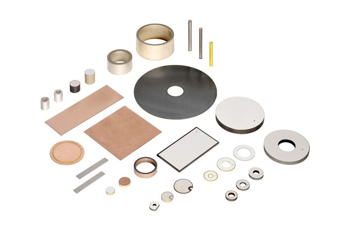 Variety of piezo ceramic transducer disks, rings benders and tubes. (Image: PI)