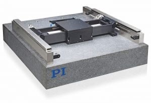 PIglide HS, standard planar air-bearing XY-Yaw linear motor stage for high-precision scanning and inspection applications. (Image: PI)