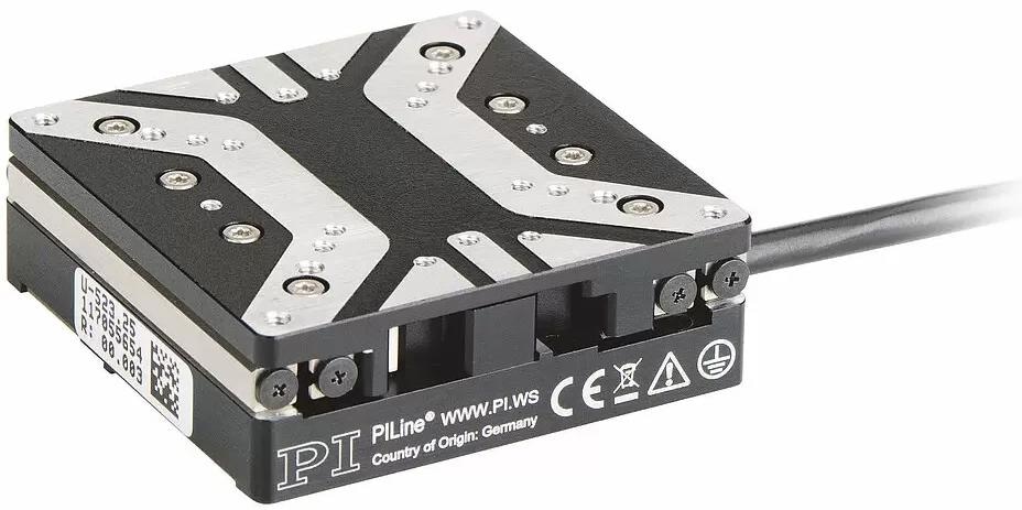 The U-523 linear translation stage is a larger version of the U-521, with 22mm travel and 10nm encoder resolution.