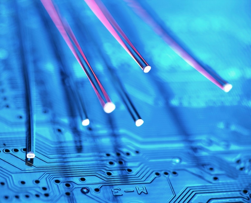 Technology Landscape, Fibre optics carrying data over a circuit board