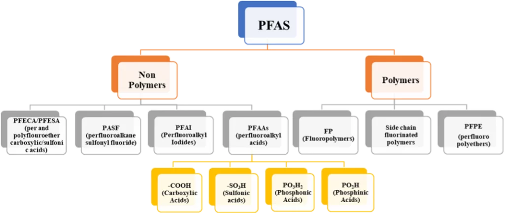 PFAS and their classifications
