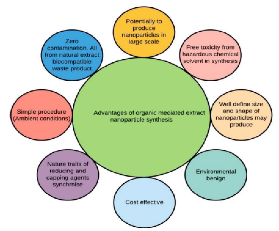 Advantages of biogenic synthesis