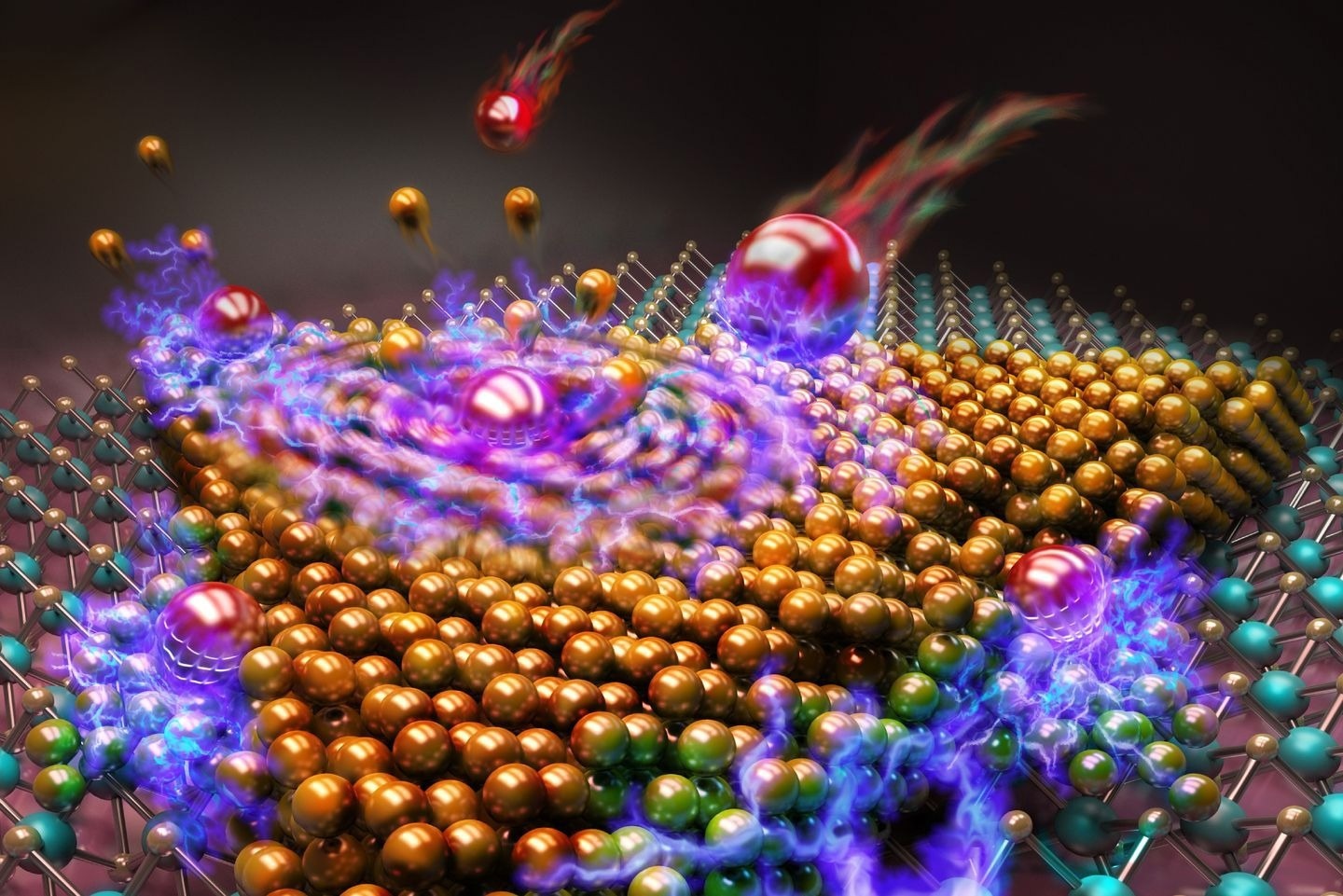 Nanoscale Gold Nuggets Bombarded With Highly Charged Ions
