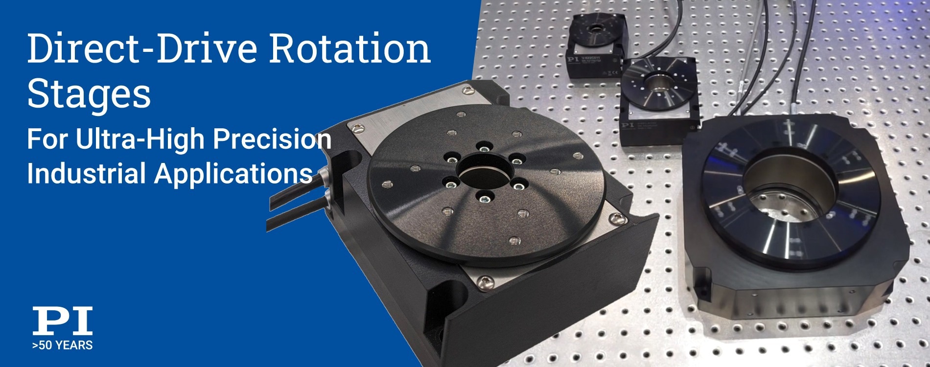 New Direct-Drive Rotation Stages for Ultra-High Precision Industrial Applications