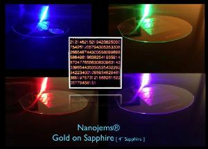 Nanojems Engraves First Million Digits of Pi on Sapphire Crystal with Gold