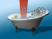 Using Infrared Laser Light to Heat Water in "Nano Bathtubs"