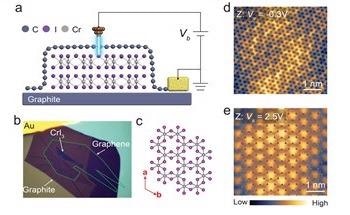Visualising Atomic Structure and Magnetism of 2D Magnetic Insulators