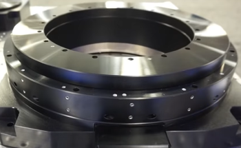 Air Bearing Rotary Table - Motorized and Large Aperture for Metrology