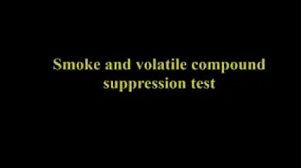 Video to Show Graphene Covered Sawdust Undergoing a Smoke and Volatile Compound Suppression Test