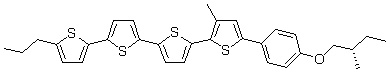 AZoNano - The A to Z of Nanotechnology - A cholesteric liquid crystal, phenyl-quarter-thiophene derivative, 3-QTP-4Me-Ph05*.
